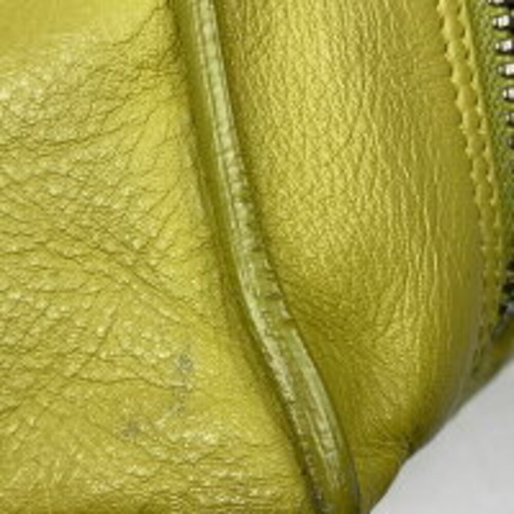 Balenciaga Paper Bag Shoulder Bag 2way Yellow Leather View 4